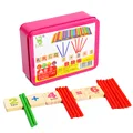 Educational Wooden Montessori Math Materials Digital Intelligence Game Toys Color Teaching Calculation Toy WD41 2