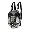 Shenglu Newest Unique Rocking Stylish Hat Shape Full Rivet Alligator Backpack Shoulder HandBag For Ladies (XJUQ0909)