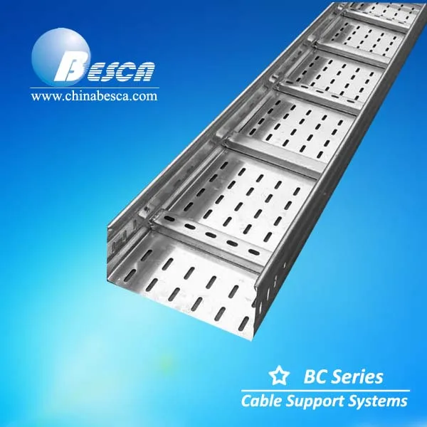 Panas dicelup galvanis baja berlubang kabel tray dengan ce 