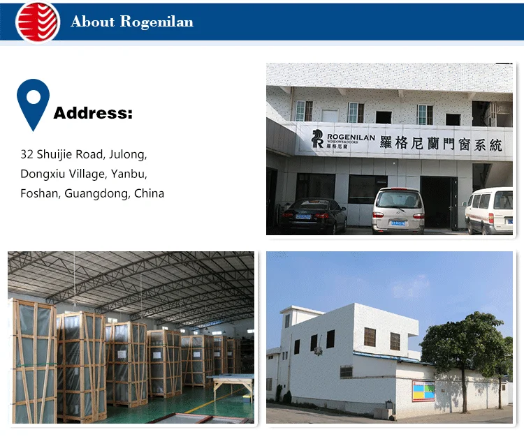 Rogenilan Aluminum Casement Window Fan Hinge One Way Vision Window