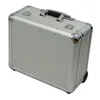 Aluminum Pilot Wheeled Tool Carry Case Trolley Business Electrician Tool Box Briefcase