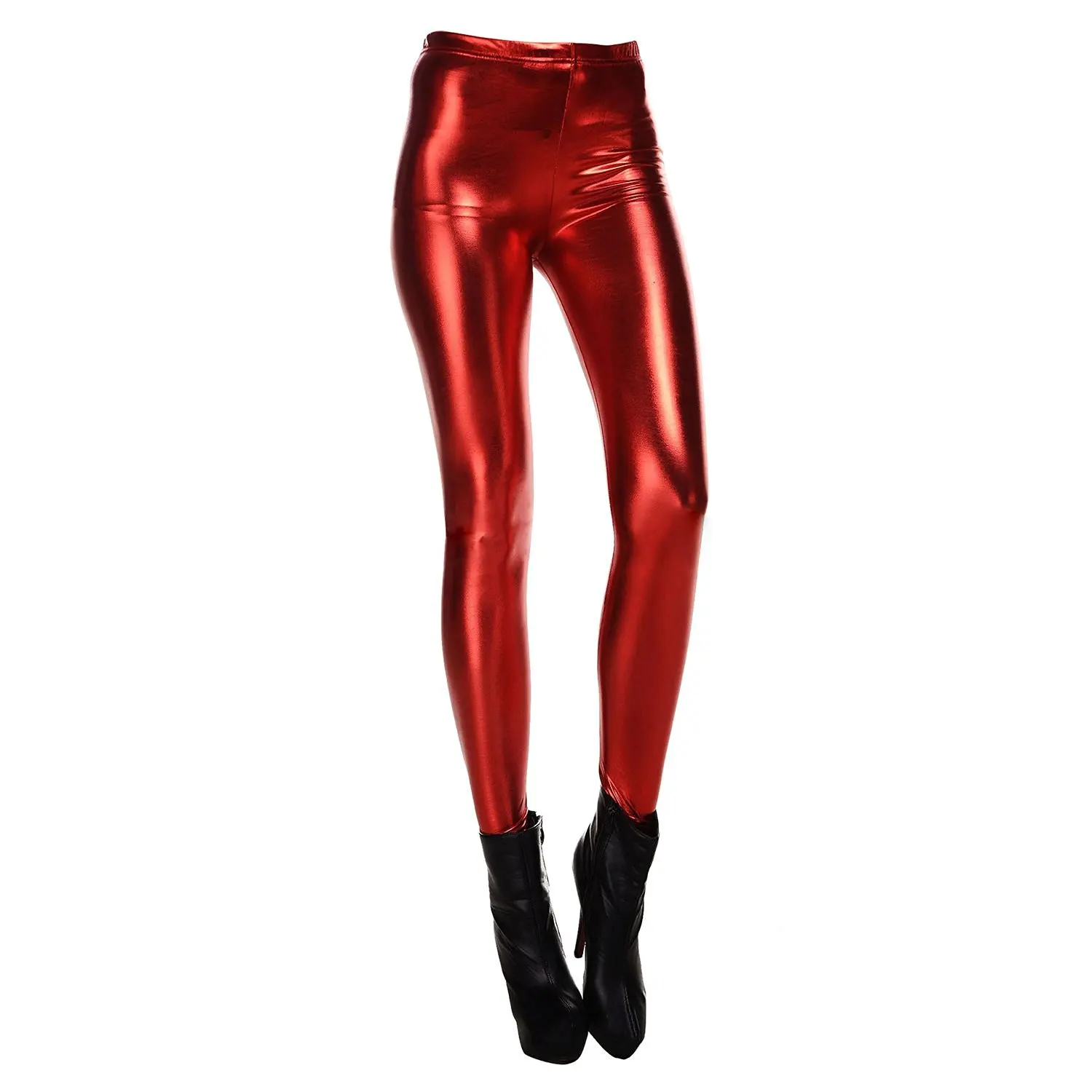 Buy New Fashion Sexy Metallic Color Shiny Leggings for Women,Top ...