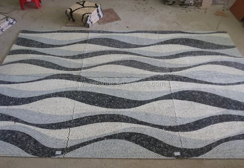 New Design Wave Pattern Art Gallery Decorative Mosaic Tiles Floor Tile Free New Design Wave Pattern Art Gallery Decorative Mosaic Tiles Floor Tile Free