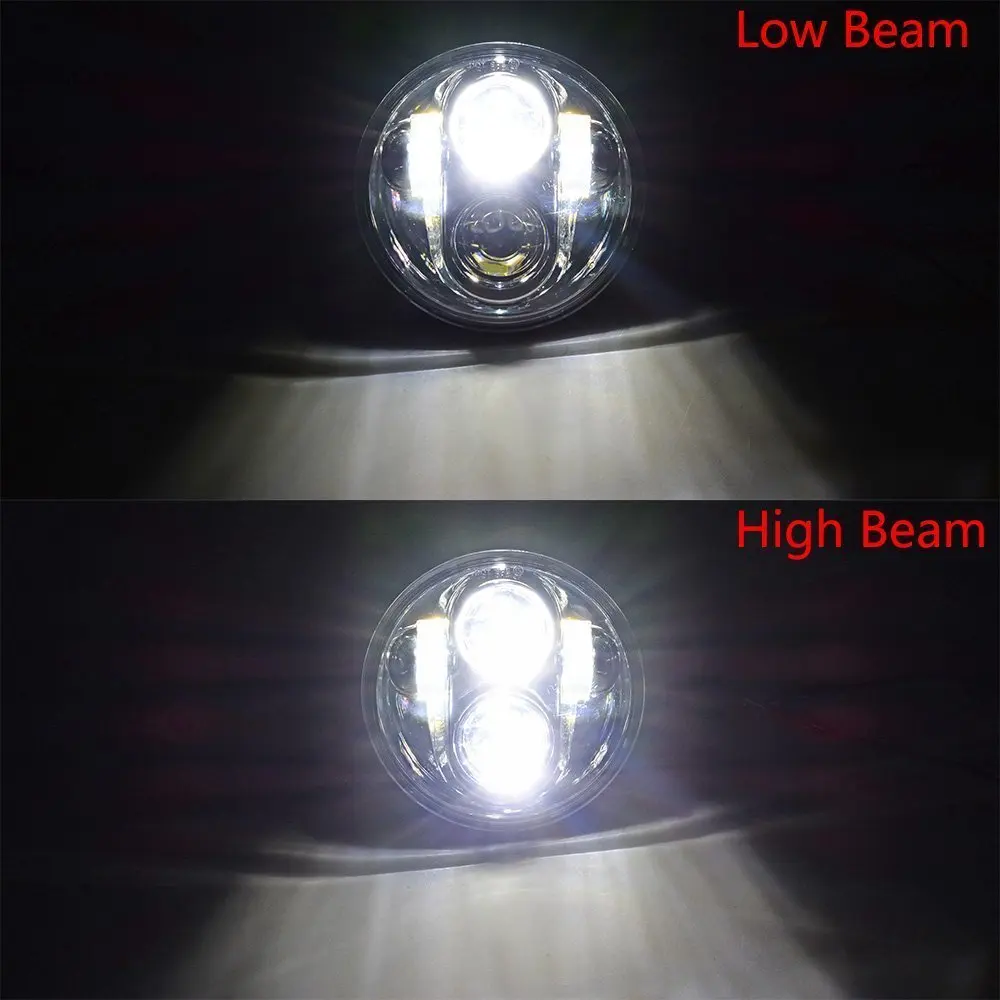 Atubeix 5 3/4" Led Headlight Kit With Bracket Fit For Honda Vtx 1300