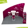 High-end aluminum tension fabric advertising lightweight exhibition display booth builder