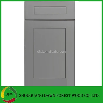 Kitchen Cabinet Door Gray Color Sharker Style Pvc Cabinet Doors