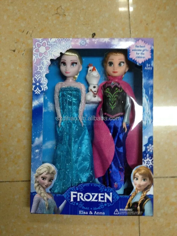 Dihao Frozen Doll 3 Pcs Elsa Anna Olaf Mainan Boneka