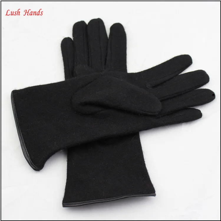 Wholesale women fashion winter wool gloves with bow