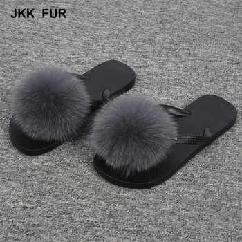 pom pom flip flop slippers