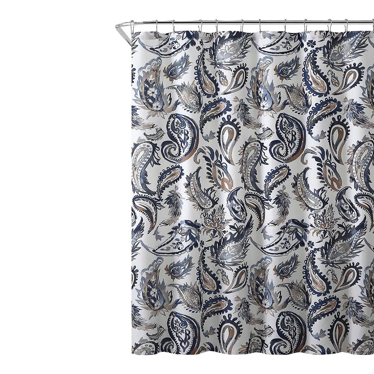 Blue Paisley Shower Curtain Find Get Quotations Decorative Navy Blue Gold Fabric Shower Curtain Watercolor Fl Paisley Design 72 X