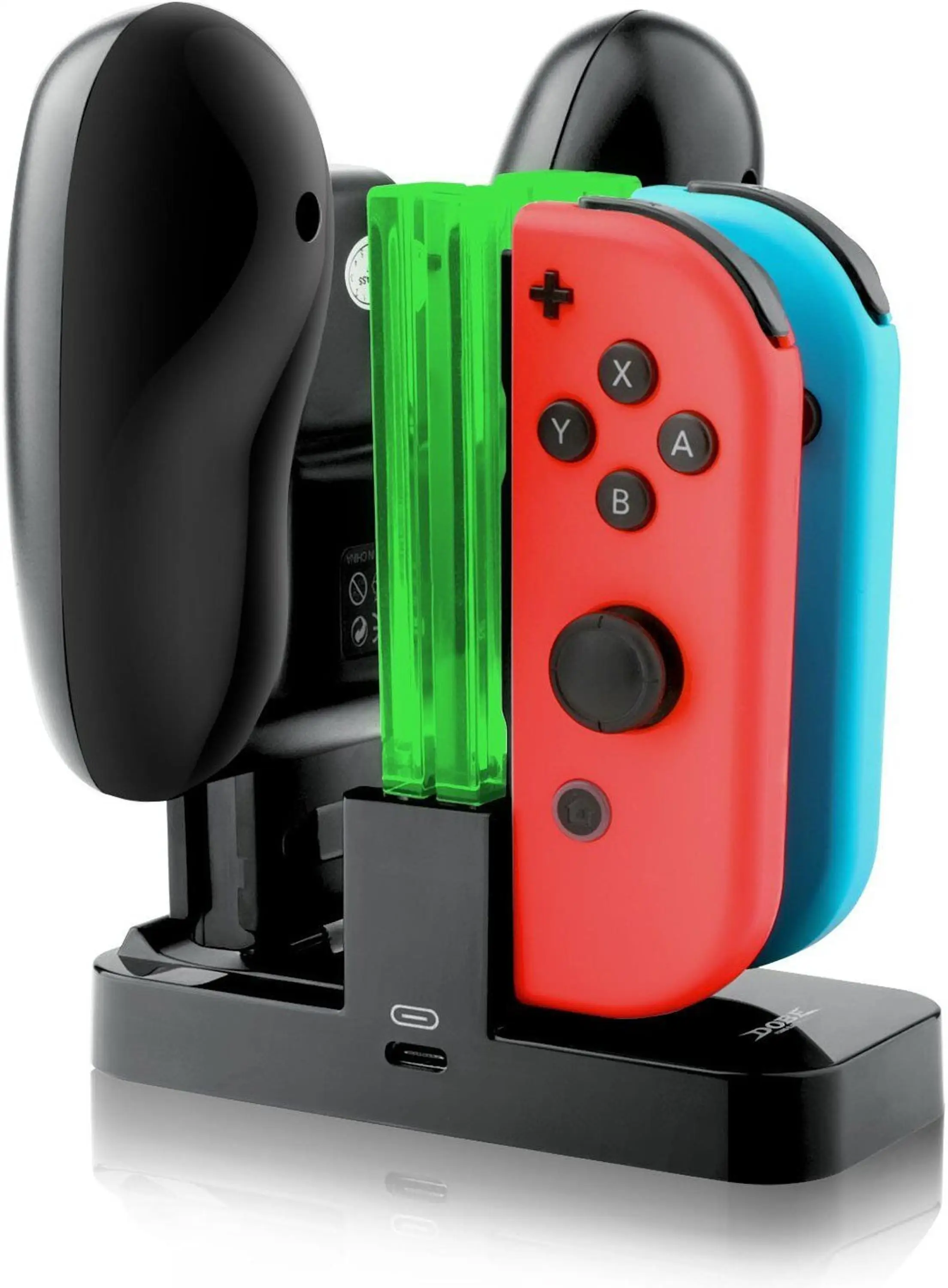 4 In 1 Double Docking Station For Nintendo Switch Joycon,Pro Controller