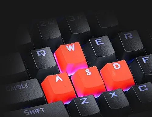 LINGLONGAN Orange 9 Keycaps for Cherry MX Mechanical Keyboard with Key Puller