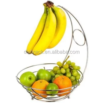 Fruit Bowl Banana Hanger Storage Chrome Fruit Basket - Buy Fruit ... Fruit Bowl Banana Hanger Storage Chrome Fruit Basket - Buy Fruit ...