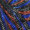 High quality textiles spangle knitting polyester color sequins low price fabric