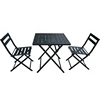 2018 New style cast aluminum metal garden tables chair sets park table garden outdoor