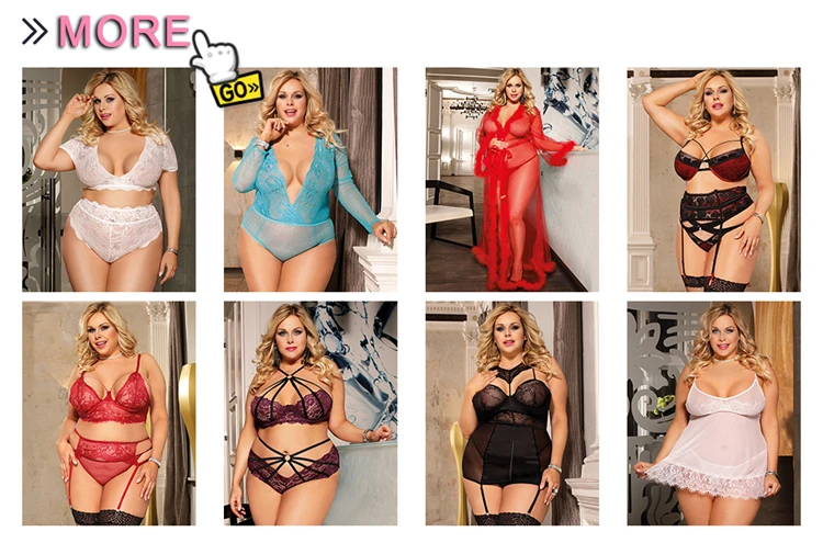Fast Delivery Plus Size Black Deep V Collar Women Teddy Lingerie - Buy