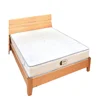 Air flow single spring mattress bed inflatable 8 inch roll package memory foam canvas mattress cover