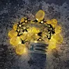 Lovely metal pineapple led string light 1.65m/10d battery operated holiday light fairy light string