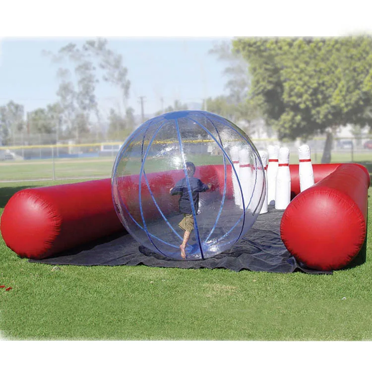 giant inflatable bowling game set