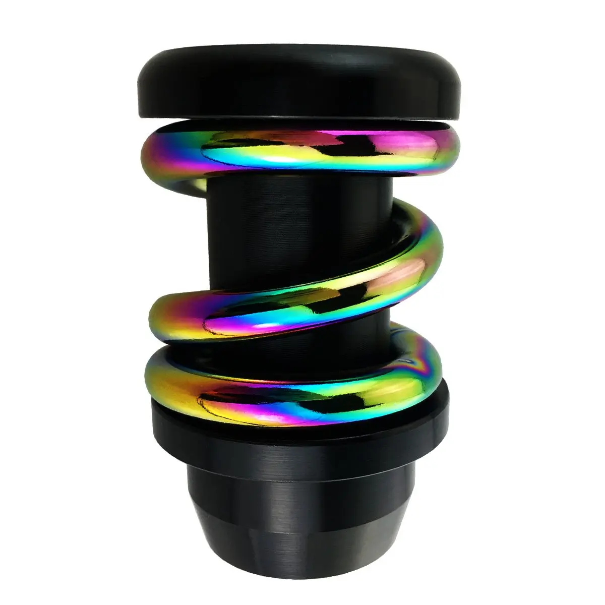 Abfer AT Shift Knob Universal Stick Shift Handle Car Gear Knob Shifter Multicolor Spring Shape Manual Race Knobs for Vehicles