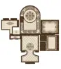 New design Marble Medallion pattern floor tiles