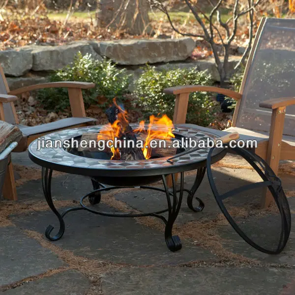 Mosaic Marble Fire Pit Table 34 Inch Buy Fire Table Outdoor