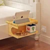 Bamboo Living Room Bed Room Fourth generation Bedside Tray bedside shelf updated version