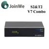Joinwe Best 2016 Satellite Tv Decoder Dvb-s2 Dvb-t2 Combo Model V7 Combo Freesat With Mpeg4 Made In China