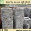 Natural decorative stone interlocking stone wall tiles cement ledgestpme column slate with high quality