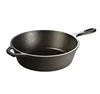 26.04 cm / 10.25 inch / 3 litre Pre-Seasoned Cast Iron Deep Round Skillet/Frying Pan