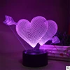 UCHOME Flat "3D" LED Spiral Bulb Lamp - Unique Optical Illusion - Wood Base, On/Off USB Cable, Power Adapter