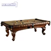 Solid wood carved biliard pool table Tengbo