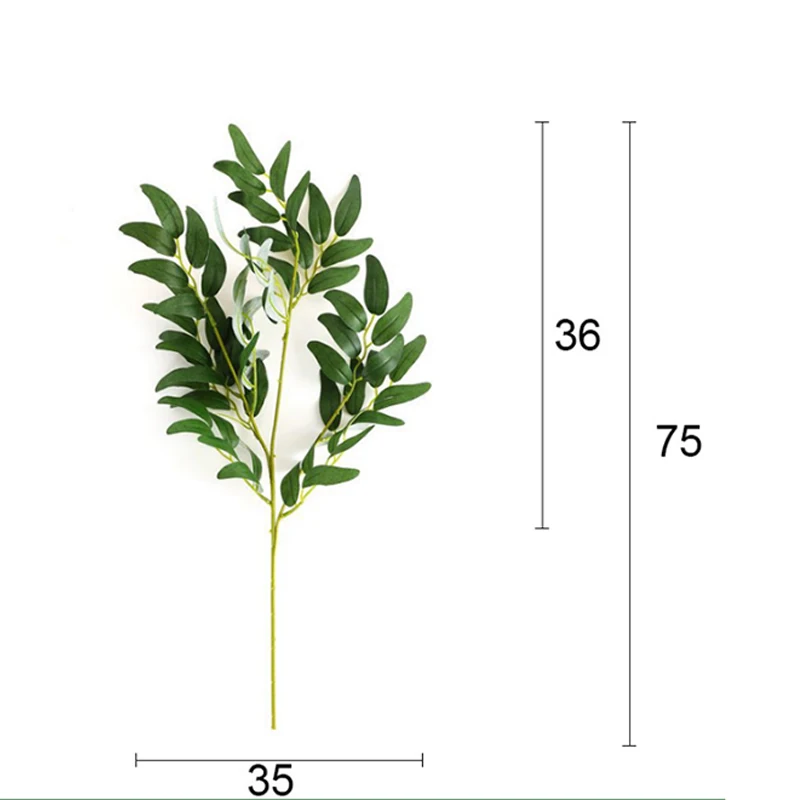 Artificial Willow Grass Branches Leaves Artificial Greenery For Home