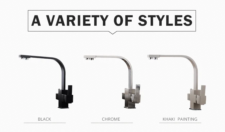 Black Square Kitchen Faucets