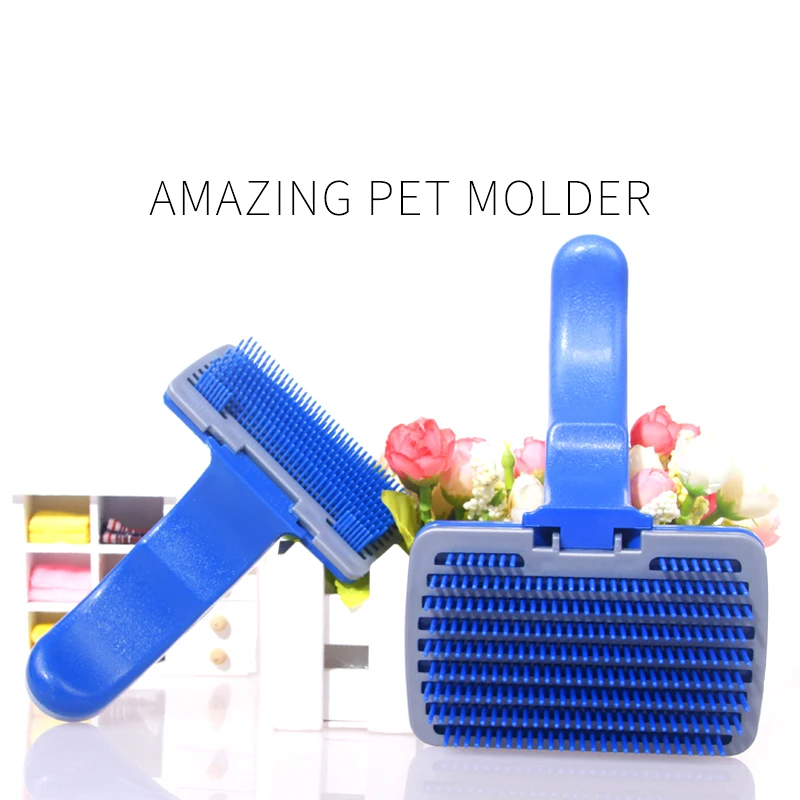 Pet Grooming Supplies Wholesale Cleaning Pet Cat Dog Push Hair Brush Self Cleaning Dog Grooming Brush For Dogs Cat Buy Brush For Dogs Hair Brush For Dog Brush For Dogs Cats Product On