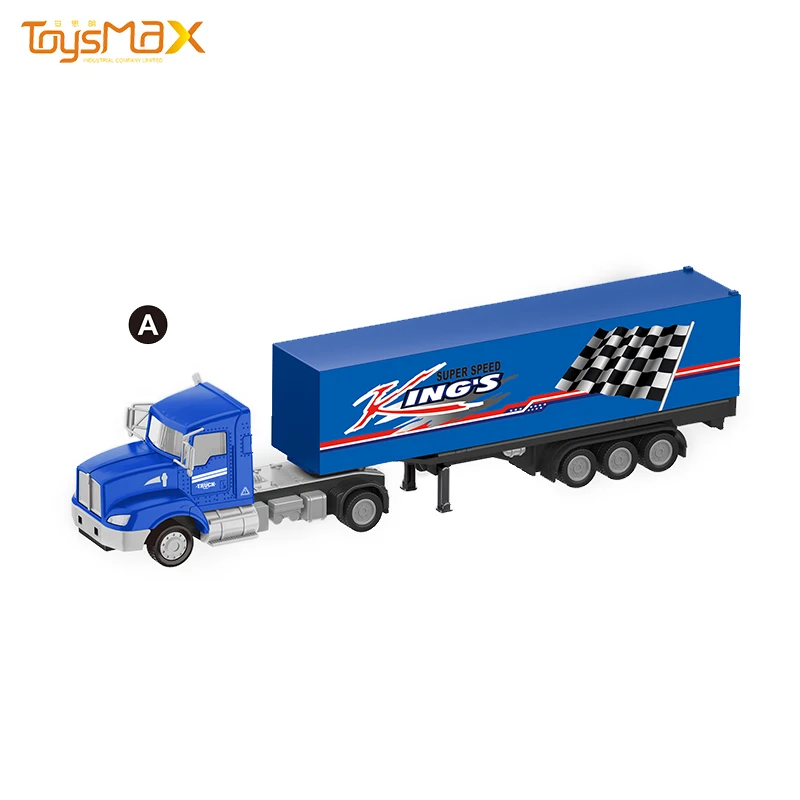 2019 New hot sale US Styles 1:43 Diecast Alloy Toys Truck Trailer Metal Truck Toy Trailer