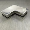 Glass-to-glass small L shape connecting patch fitting