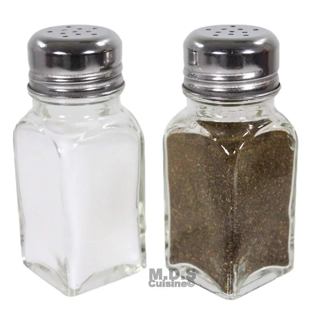 Green Gl Salt And Pepper Shakers Find Get Quotations Salt Pepper Shaker Set Of 2 Stainless Steel And Clear Gl Clic Shakers