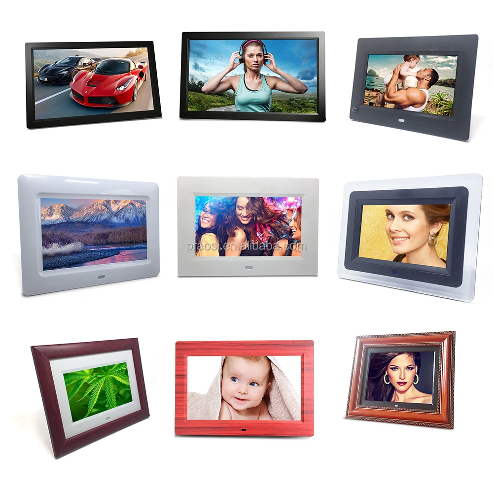 Hot Small Size Battery Operated Digital Photo Frame 12 Inch With Video Loop