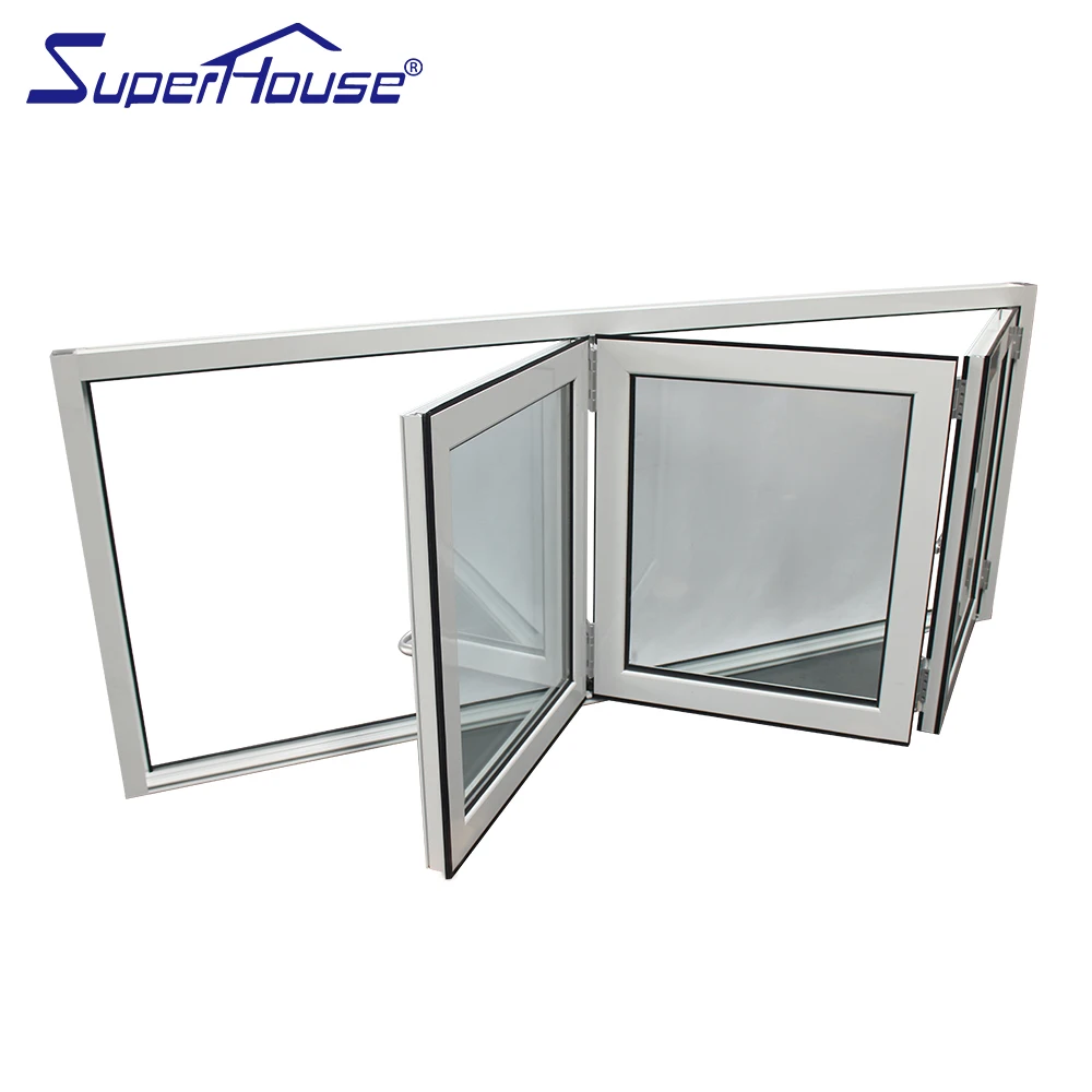 Miami-Dade Country Approved large size double glass aluminum profiles windows