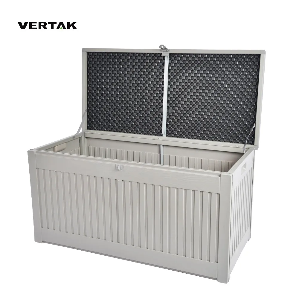Vertak 270l Indoor And Outdoor Cushion Storage Plastic Box/garden