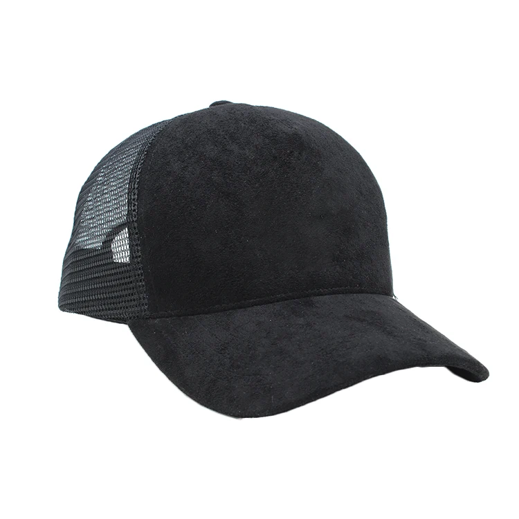 High Quality Blank Suede Baseball Mesh Trucker Cap Buy Trucker Hat