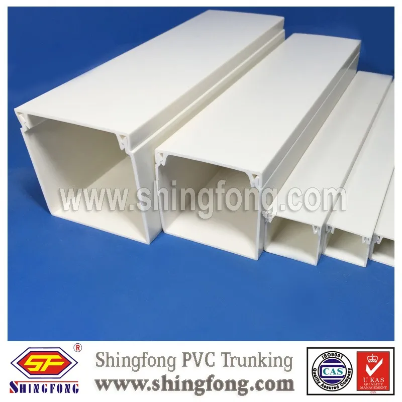 Electric Wire Plastic Cover Trunking Size 16x25mm/50x100mm Buy