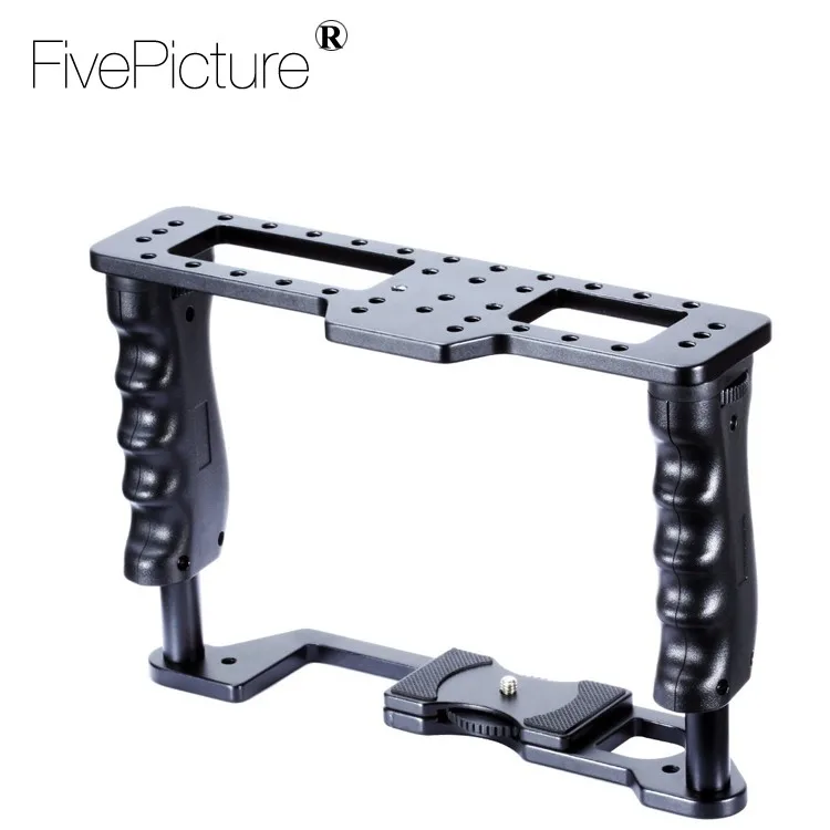 Professional Dslr Rig Video Cage C2 Camera Cage Rail 15mm Rod System