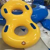 Double floating tube inflatable twin swimming ring for sale