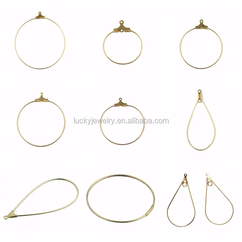 Lucky Catologue Brass Earring Loop Findings For Jewelry Making Wholesale Buy Earring Loop
