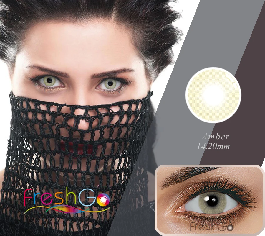 Freshgo Natural 12 Colored Contact Lenses High Quality Soft