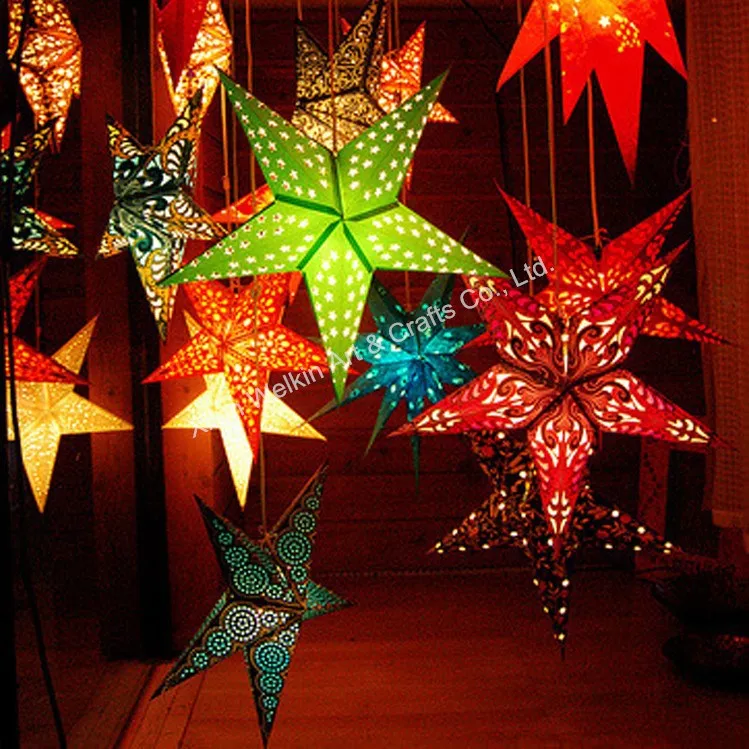 Wholesale Star Paper Lamp,Chinese Paper Star Lantern With Light,Cheap  Chinese Star Lantern - Buy Lanterne Étoile En Papier Product on Alibaba.com