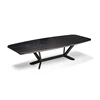 JF119 Solid wood top modern simple family light luxury iron art special shape design table marble nordic table for dining room