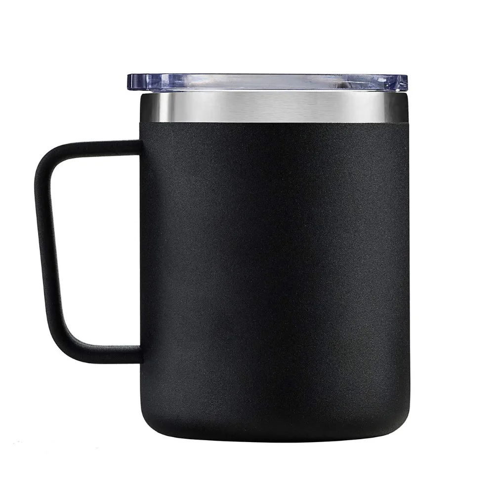 16 Oz Stainless Steel Mug,Double Walled Metal Camping Mug With Lid